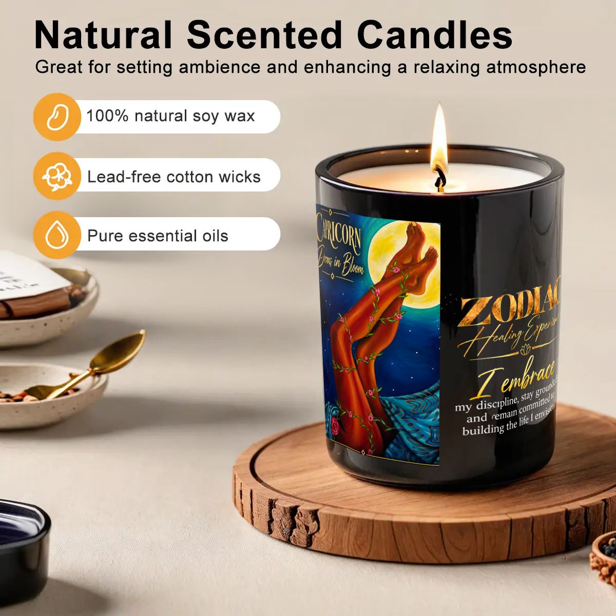 Capricorn Zodiac Scented Candle (6oz)