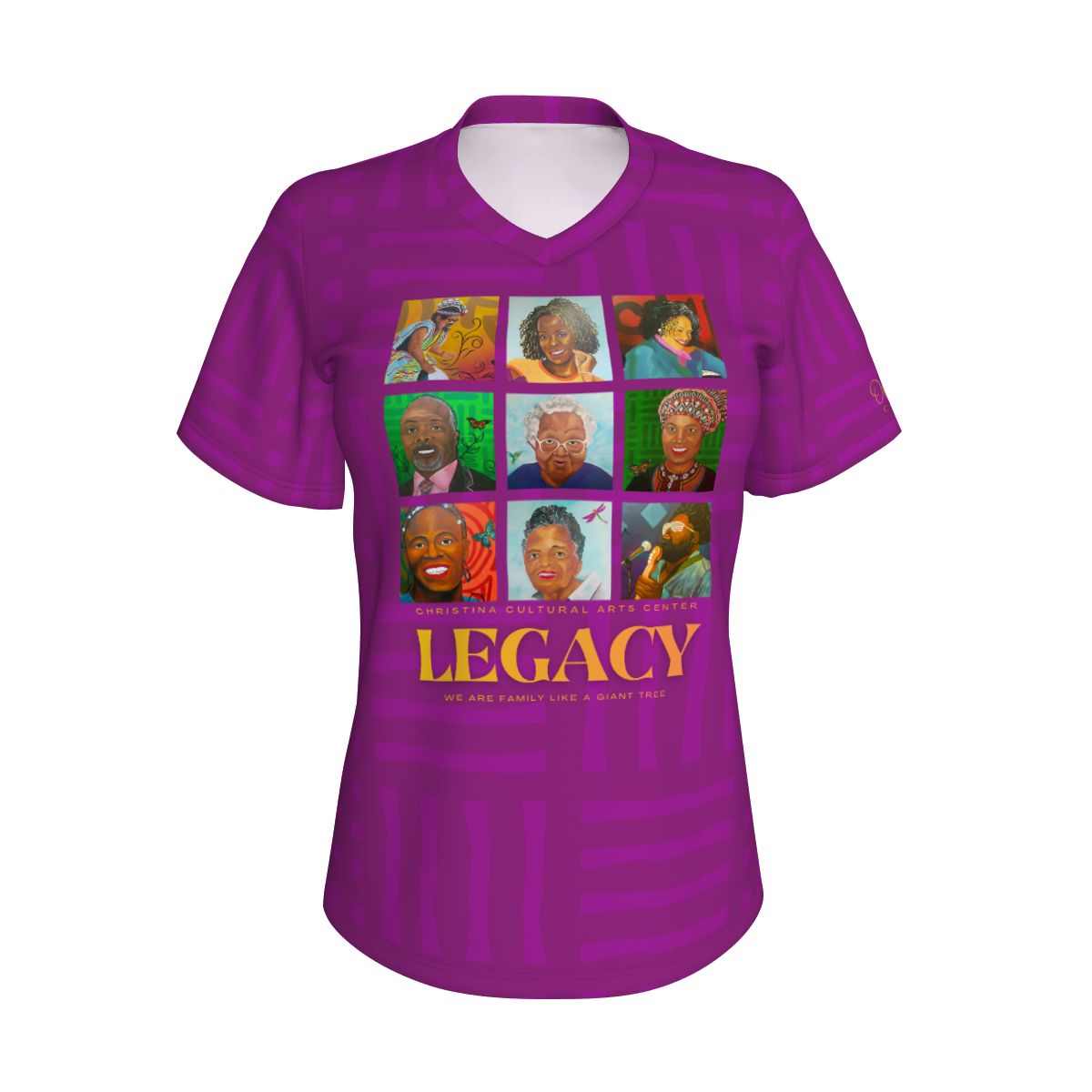 Legacy Wall Women's VNeck Short Sleeve T- Shirt