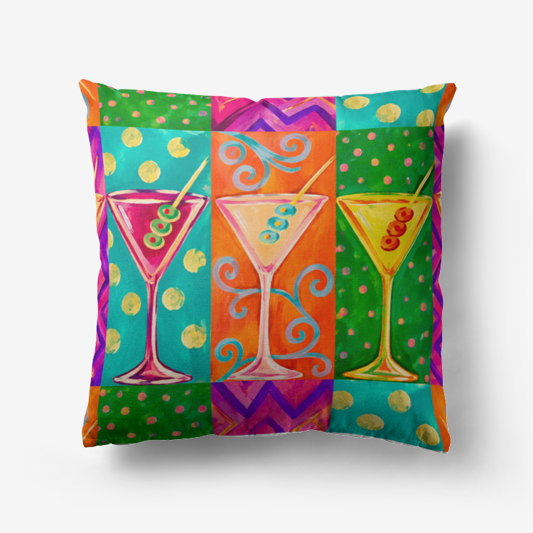 Martini Martini Premium Hypoallergenic Throw Pillow