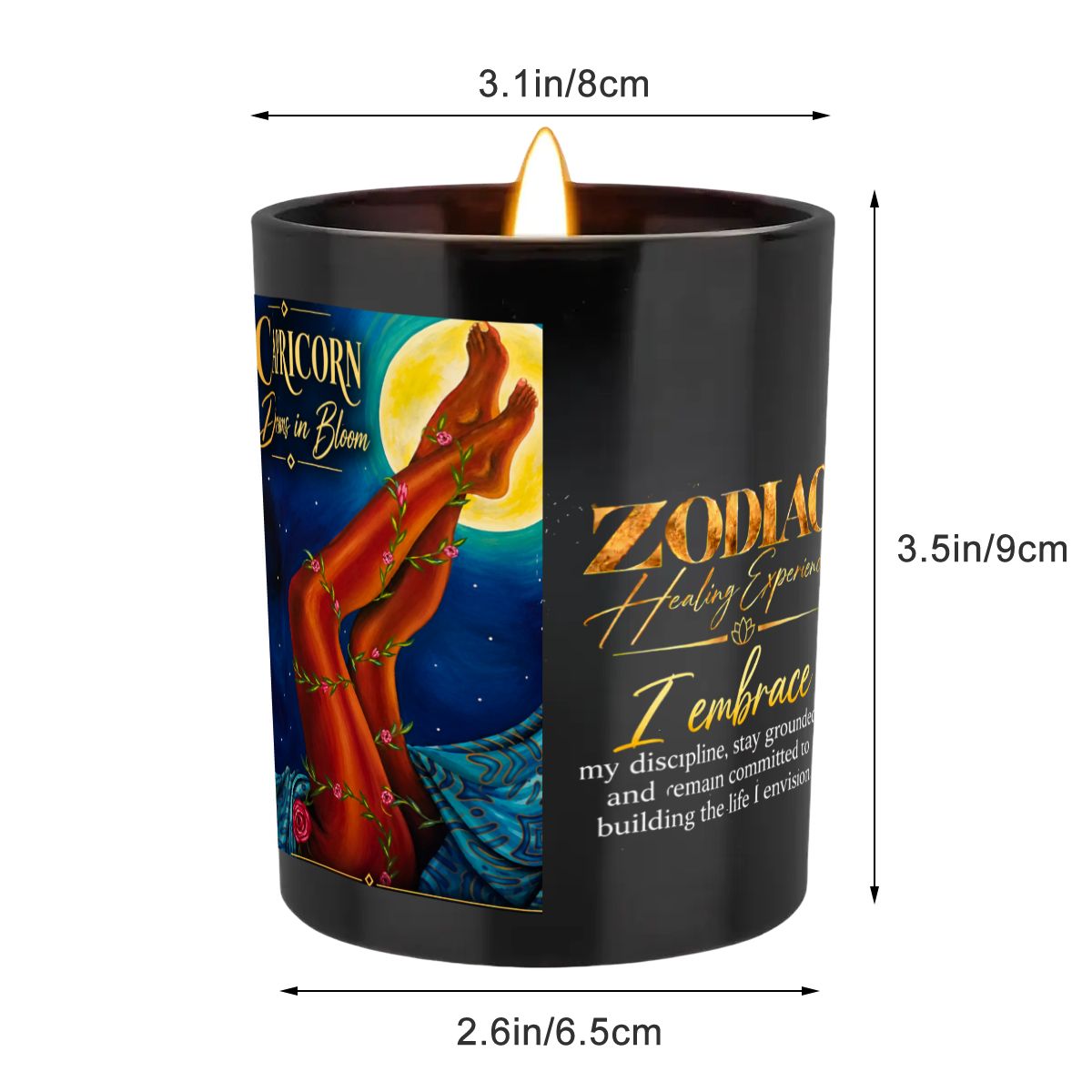 Capricorn Zodiac Scented Candle (6oz)