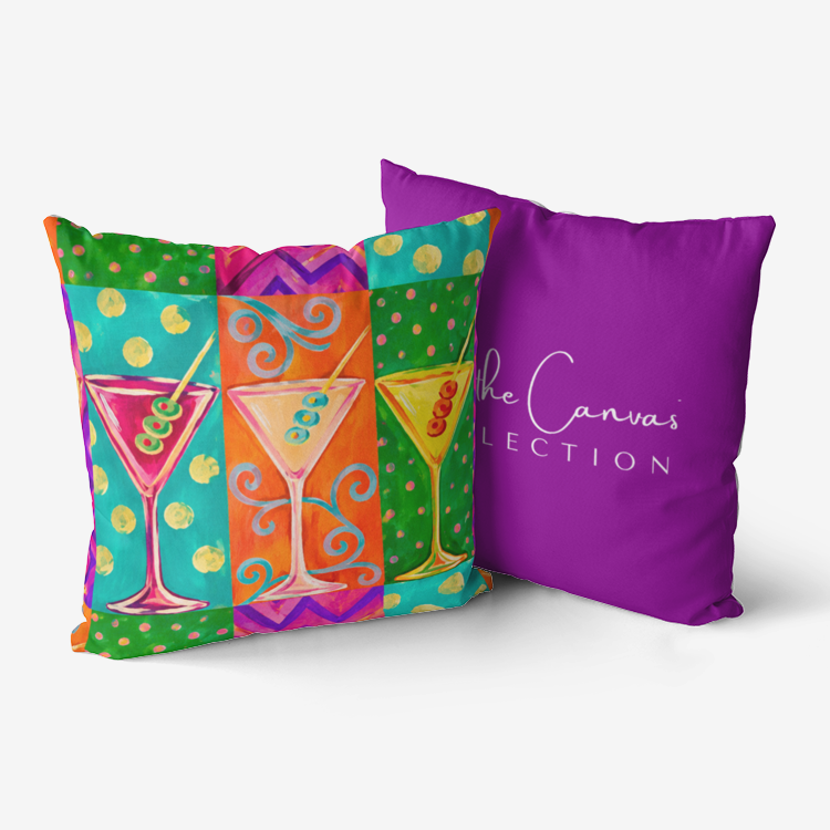 Martini Martini Premium Hypoallergenic Throw Pillow