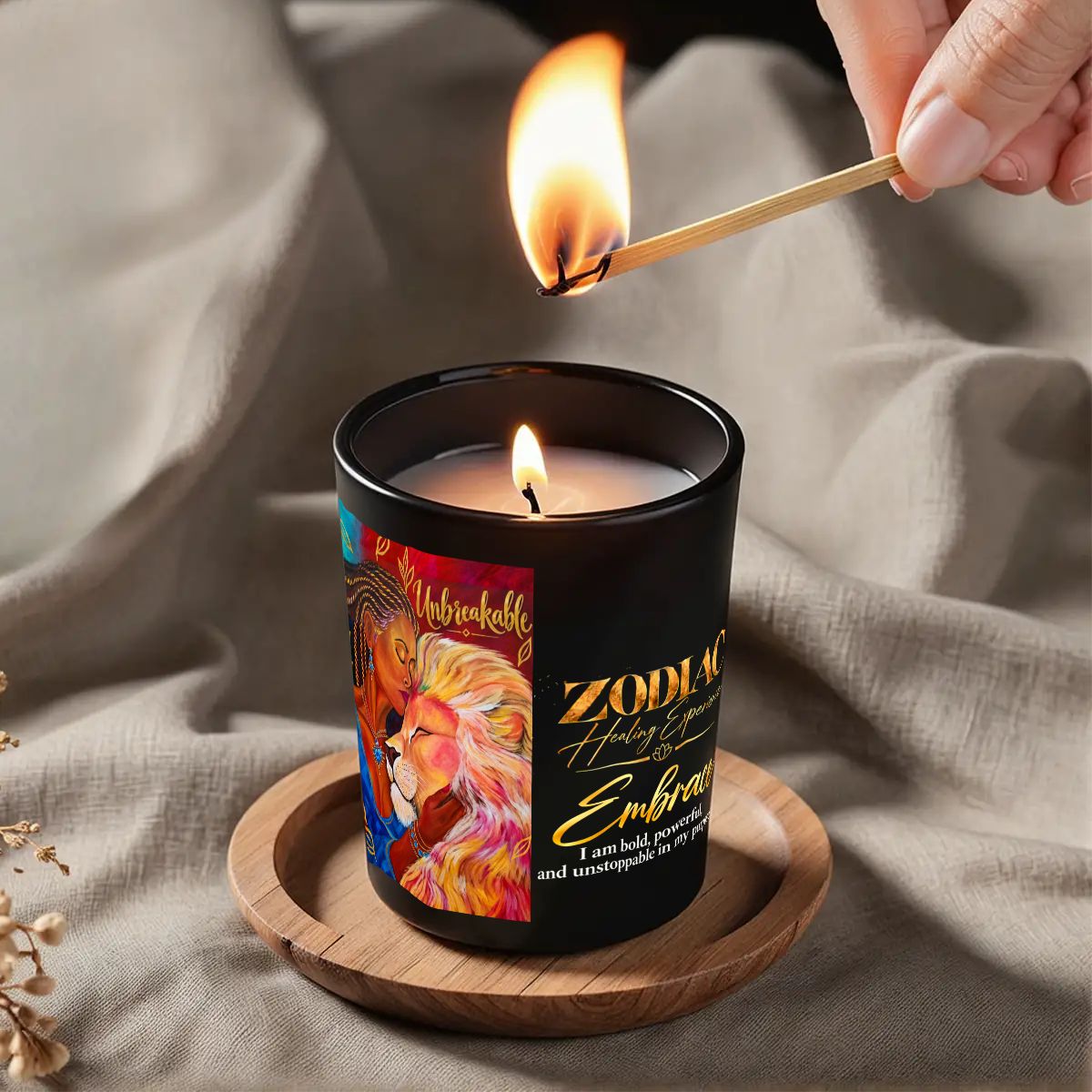 Leo Zodiac Scented Candle (6oz)