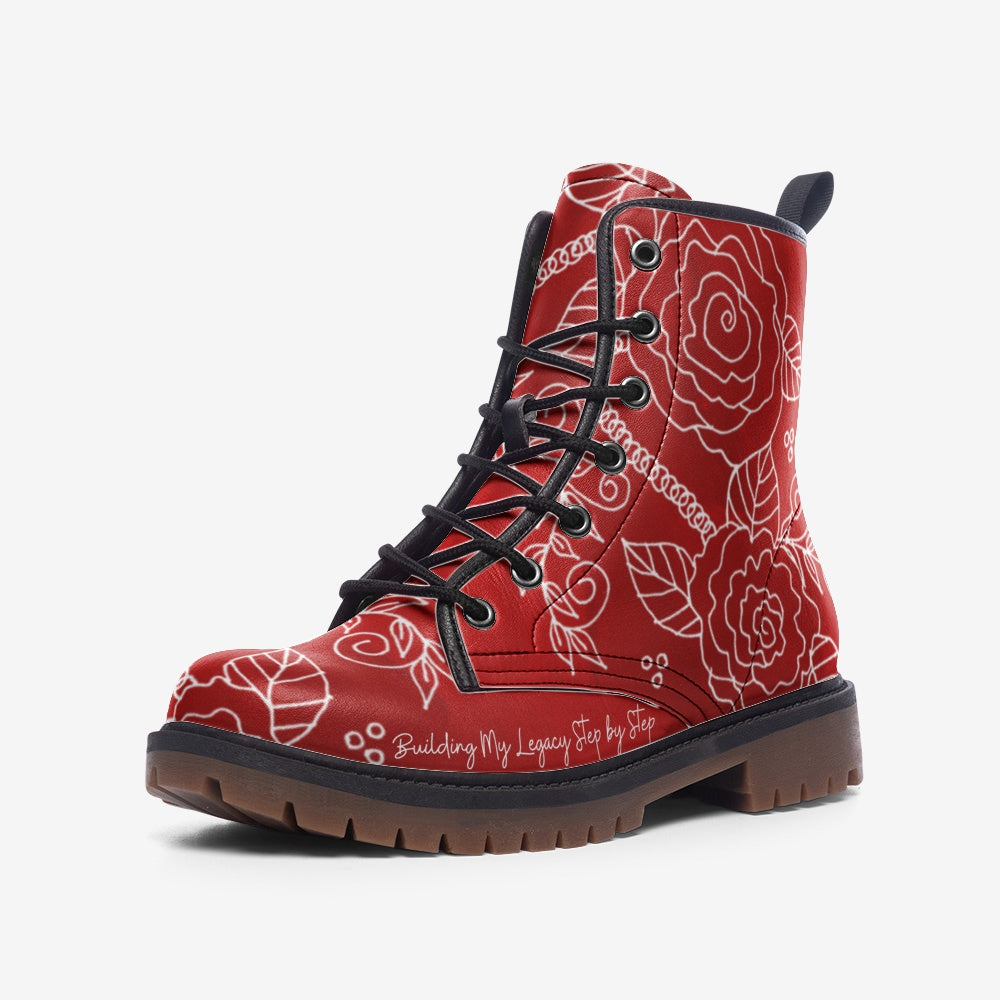 Lady-in-Red Leather Lightweight Boots MT