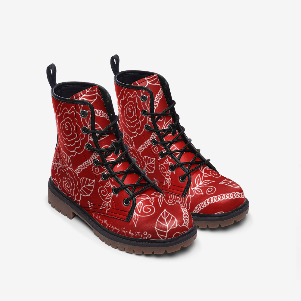 Lady-in-Red Leather Lightweight Boots MT