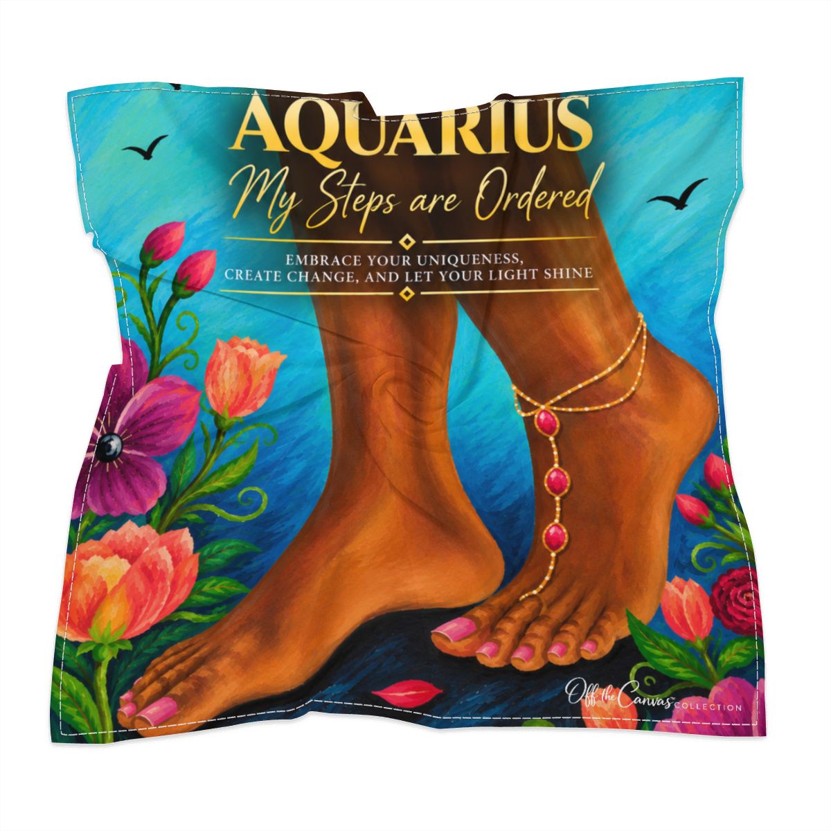 Aquarius Silk Scarf