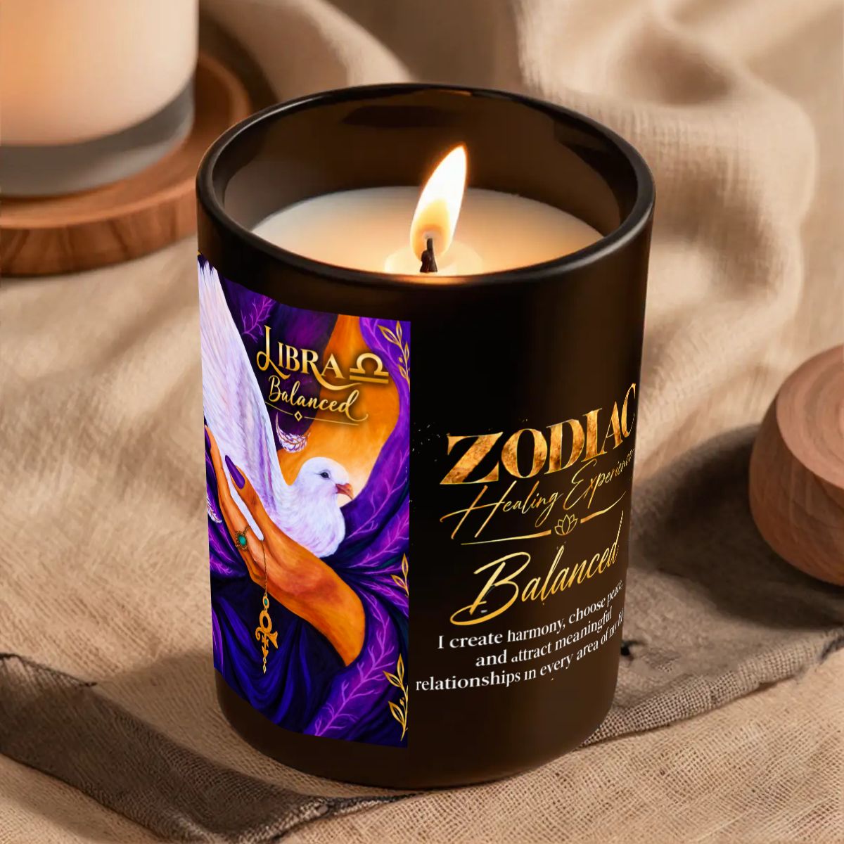 Libra Zodiac Scented Candle (6oz)