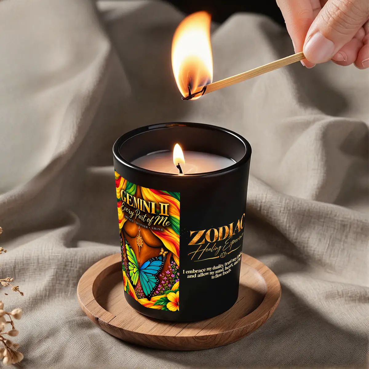 Gemini Zodiac Scented Candle (6oz)